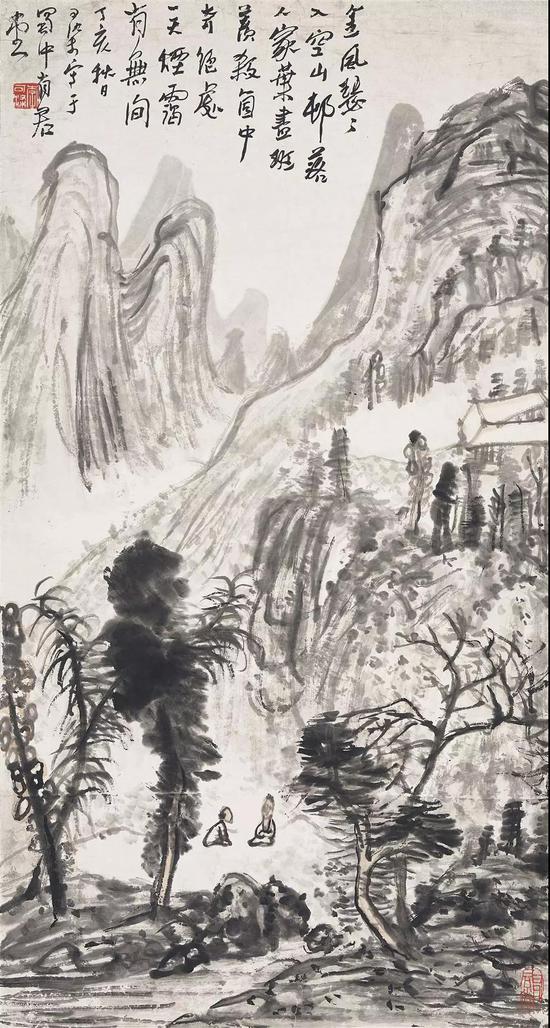 拍品编号1379 李可染《秋山烟霭》